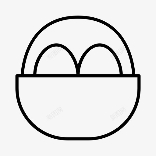 复活节早餐鸡肉svg_新图网 https://ixintu.com 复活节 彩蛋 早餐 鸡肉