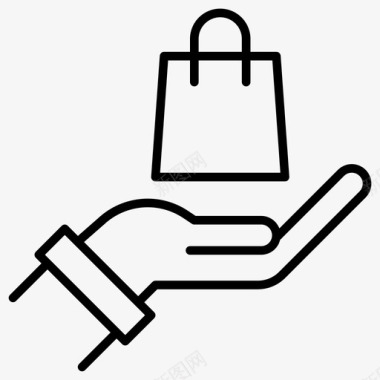 手包电子商务图标
