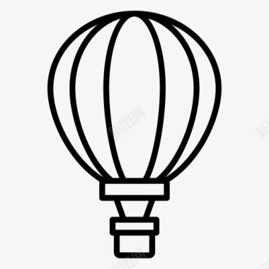 热气球冒险飞机图标