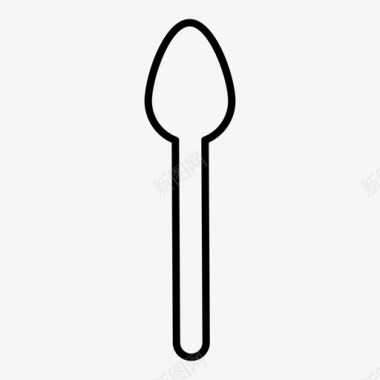 勺子盘子食物图标