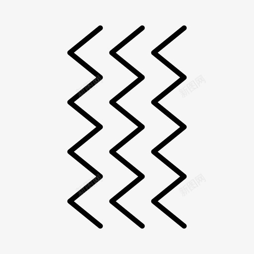 之字形锯齿状线条线条svg_新图网 https://ixintu.com 之字形 线条 图案 锯齿状