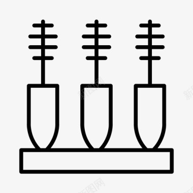 睫毛膏美容美容院图标