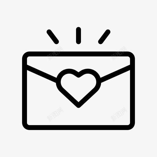 邮件信封爱情svg_新图网 https://ixintu.com 邮件 信封 爱情 浪漫婚礼 结婚 系列