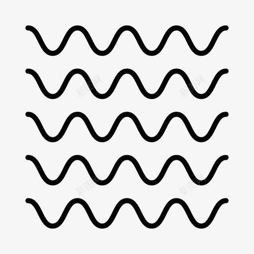 波浪线几何图案svg_新图网 https://ixintu.com 波浪 图案 几何