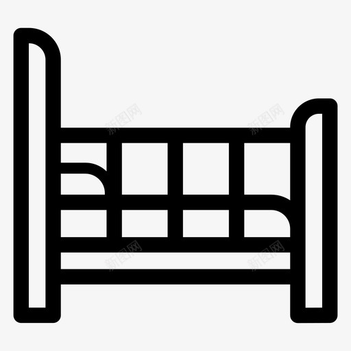 婴儿床家具家居装饰svg_新图网 https://ixintu.com 婴儿床 家具 家居装饰