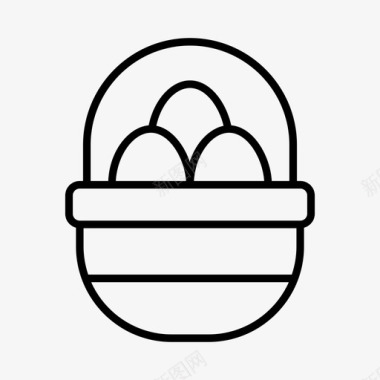 复活节彩蛋鸡肉基督教图标
