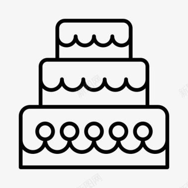 结婚蛋糕订婚爱情图标