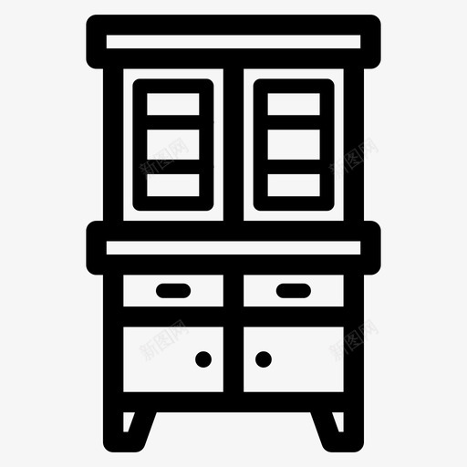 厨具橱柜陈列柜svg_新图网 https://ixintu.com 厨具 橱柜 陈列柜 家具 家居装饰
