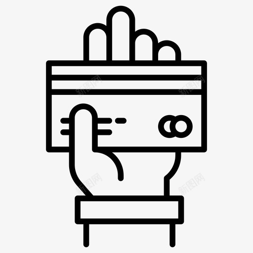 信用卡商业金融svg_新图网 https://ixintu.com 信用卡 商业 金融 手钱行