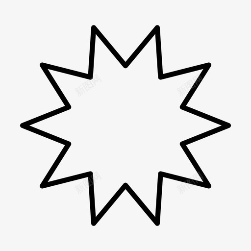 星星几何学形状svg_新图网 https://ixintu.com 形状 几何学 星星 独特