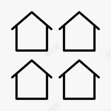 住房社区社区服务图标