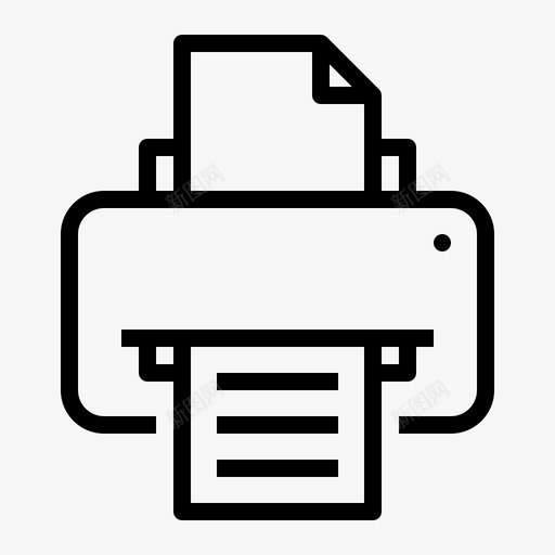 打印机设备信件svg_新图网 https://ixintu.com 打印机 设备 信件 输出 通信线路