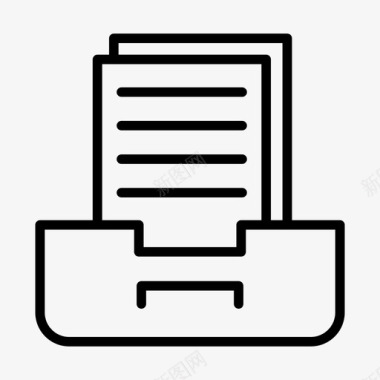 目录档案文件柜图标