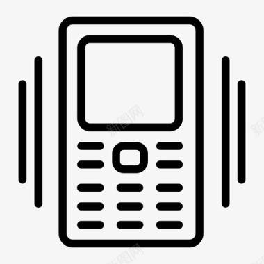 主动电话模式通信技术图标