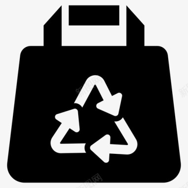 袋回收保护生态图标