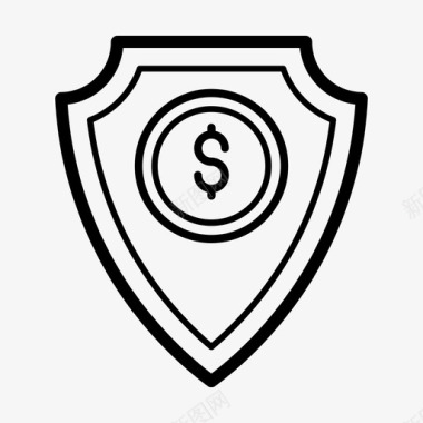 金融安全商业保险商业安全图标