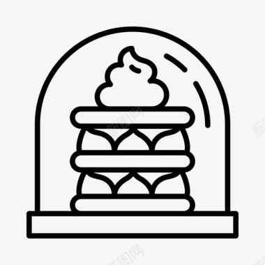 糕点面包房美食图标