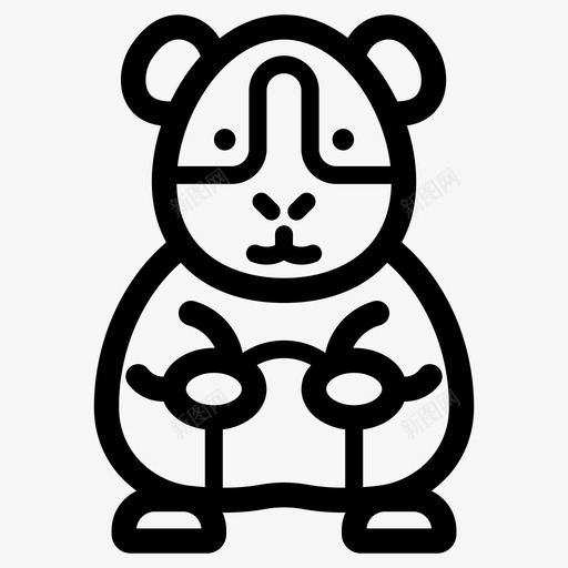 豚鼠家养啮齿动物svg_新图网 https://ixintu.com 豚鼠 动物 家养 啮齿 王国