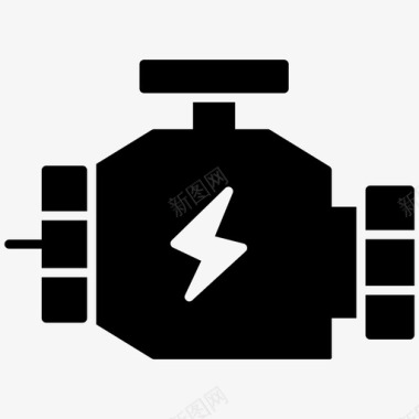 汽车发动机柴油发动机汽油发动机图标