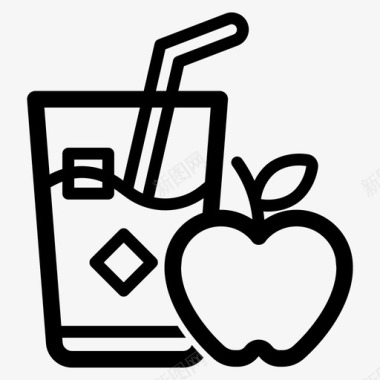 采购产品苹果汁苹果汁饮料图标