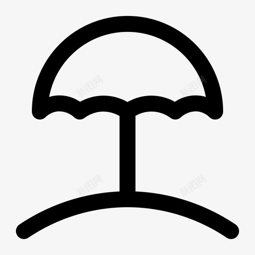 雨伞沙滩夏天svg_新图网 https://ixintu.com 雨伞 沙滩 夏天 假期 夏日 系列