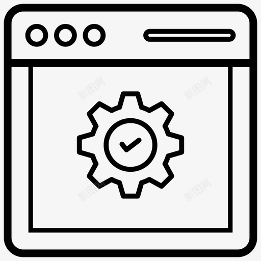 web配置设置页web选项svg_新图网 https://ixintu.com 配置 设置 选项 首选项 网络 托管 集合