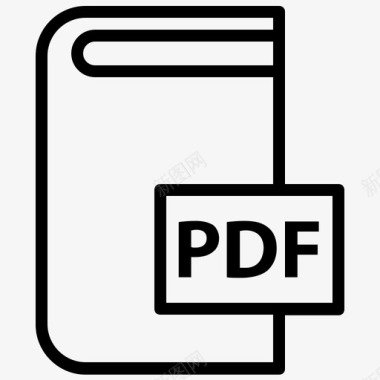 pdf图书教育文学图标