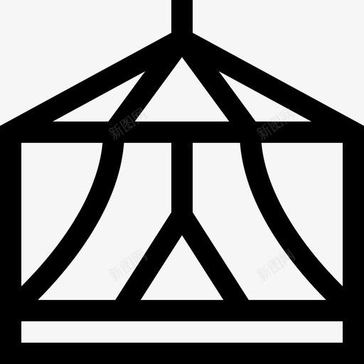 马戏团帐篷建筑狂欢节svg_新图网 https://ixintu.com 帐篷 马戏团 建筑 狂欢节