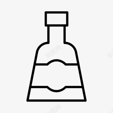 龙舌兰酒酒精瓶子图标