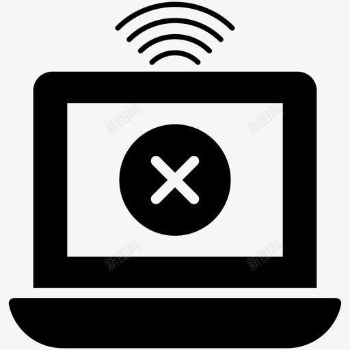 连接失败连接错误wifi连接失败svg_新图网 https://ixintu.com 连接 失败 错误 网络 主机 图标 集合