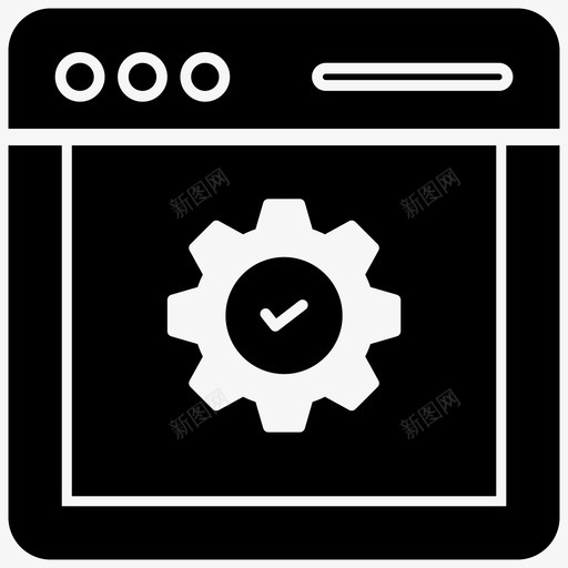 web配置设置页web选项svg_新图网 https://ixintu.com 配置 设置 选项 首选项 网络 主机 图标 集合