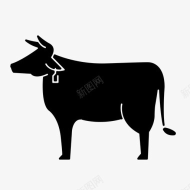 牛动物农夫动物图标