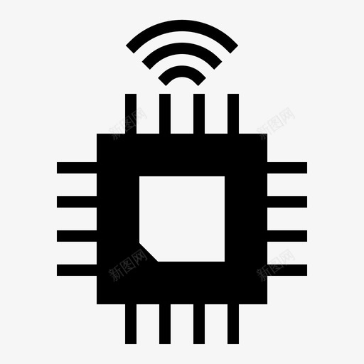 nfc芯片物联网svg_新图网 https://ixintu.com 联网 芯片 技术 标志 标志符 符号