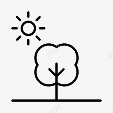 公园环境花园图标