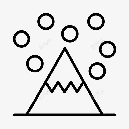 冬季山地户外svg_新图网 https://ixintu.com 冬季 山地 户外 季节 雪天 天气
