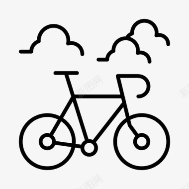 自行车骑自行车娱乐图标