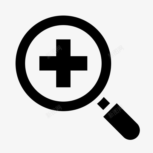 搜索查找医疗svg_新图网 https://ixintu.com 医疗 搜索 查找 医院 保健 实体