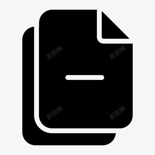减文件页svg_新图网 https://ixintu.com 文件