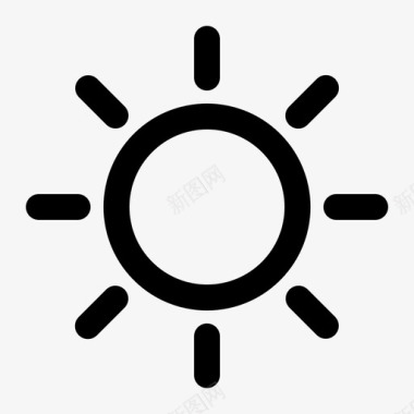 阳光沙滩夏日图标