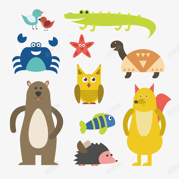 卡通海洋动物素材png免抠素材_新图网 https://ixintu.com 动物 卡通 鱼 宠物