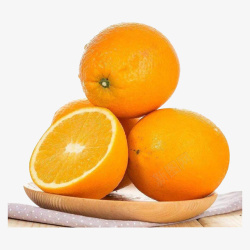 一盘橙子脐橙橙子一盘橙子赣南脐橙高清图片
