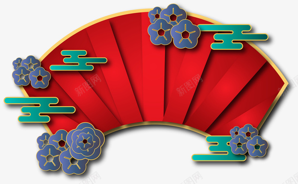 国潮古风元素12png免抠素材_新图网 https://ixintu.com 国潮 古风 祥云 元素