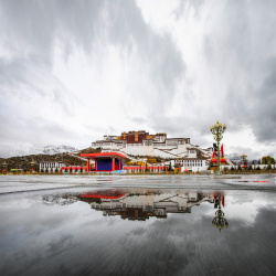拉萨旅游布达拉宫西藏建筑布达拉宫旅游高清图片
