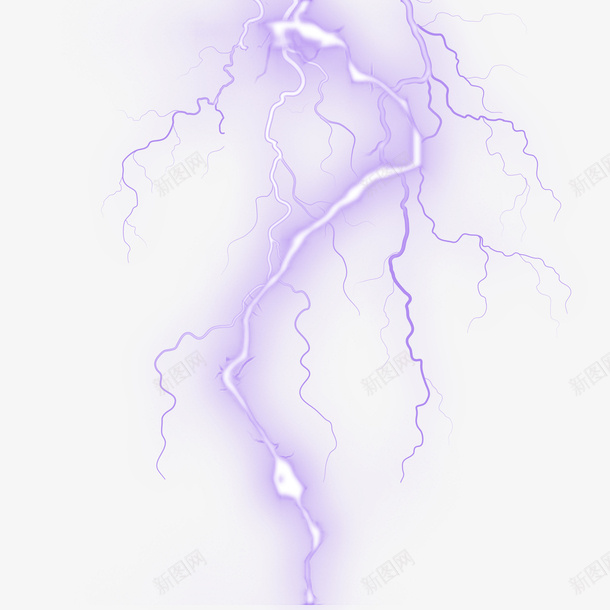 紫色闪电png免抠素材_新图网 https://ixintu.com 闪电 素材 紫色 闪