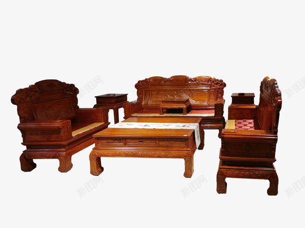 古典红木家具中式沙发png免抠素材_新图网 https://ixintu.com 红木家具 古典 沙发 中式家具