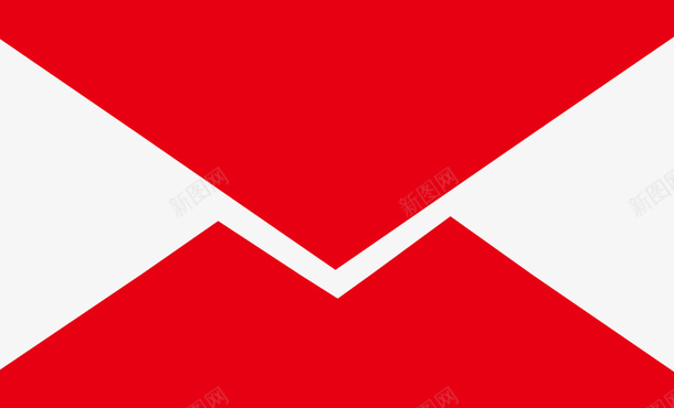 大红色的邮箱png_新图网 https://ixintu.com 邮箱 图标 信息 邮件