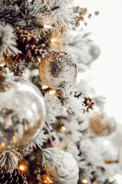 铃铛高清素材圣诞白色铃铛礼物高清图片