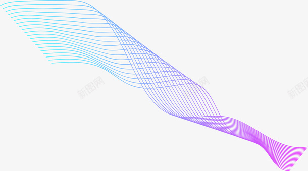蓝色紫色素材png免抠素材_新图网 https://ixintu.com 波浪 蓝色 紫色 素材 变色