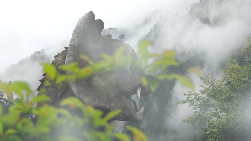 CG模型山海经神灵古兽psd设计背景_新图网 https://ixintu.com 模型 古兽 森林 山海经