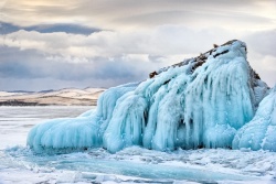 冰层冰层上的美景高清图片